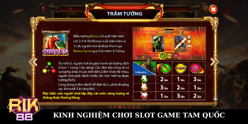 Kinh nghiệm chơi slot game Tam quốc dành cho newbie