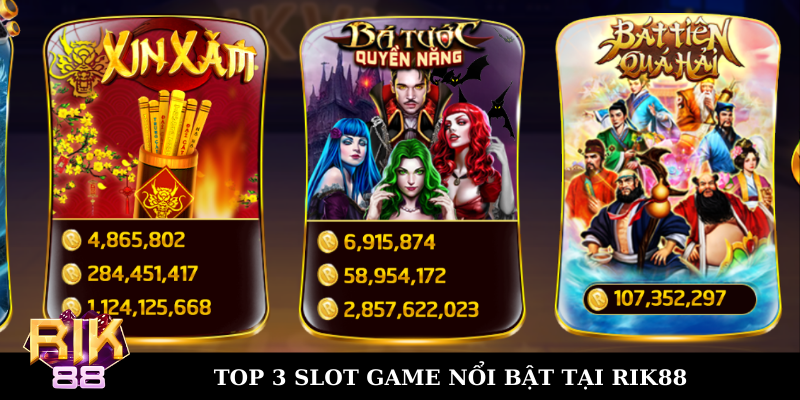 Slot game là gì? Top 3 trò chơi nổi bật tại Rik88