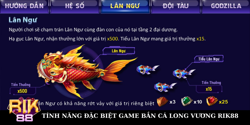 Một số tính năng đặc biệt game bắn cá Rik88 cần biết